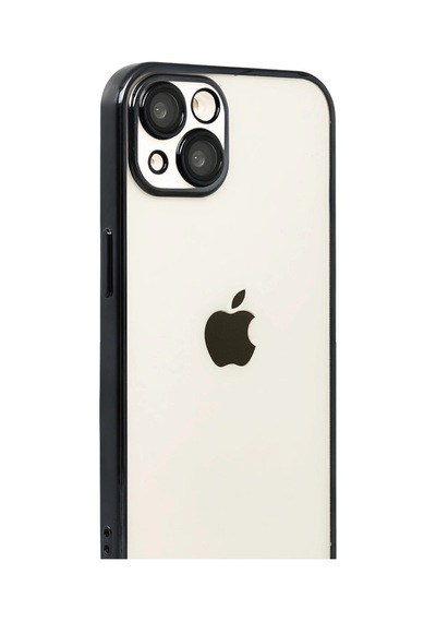 Apple iPhone Uyumlu 15 Lensli Silikon - Siyah