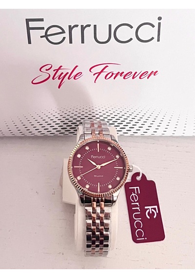 Ferrucci Fc59875 Retro Model Sade Şık Çelik Kordon Ve Kasa Kadın Kol Saati+bileklik Hediye Gümüş - Rose Gold Ferrucci Fc59875 Retro Model Sade Şık Çelik Kordon Ve Kasa Kadın Kol Saati+bileklik Hediye Gümüş - Rose Gold
