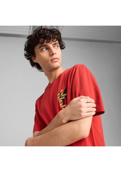 Puma Road To Unıty Erkek Grafik Tişört 629617 15 KIrmızı Kırmızı