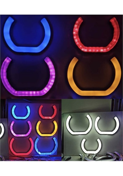 U Tipi Kumandalı Rgb Angel Eye 100mm 2 Adet