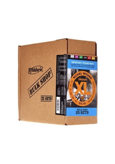 Daddarıo Exl110-b25 25 Set Elektro Gitar Tel Seti, Xl, 10-46, Nıckel