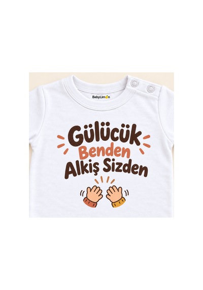 Babylimon Gülücük Benden Alkış Sizden Beyaz Kısa Kollu Çıtçıtlı Bebek Zıbını Beyaz - Gülücük Benden Alkış Sizden - 928161937 Beyaz - Gülücük Benden Alkış Sizden Babylimon Gülücük Benden Alkış Sizden Beyaz Kısa Kollu Çıtçıtlı Bebek Zıbını Beyaz - Gülücük Benden Alkış Sizden - 928161937 Beyaz - Gülücük Benden Alkış Sizden