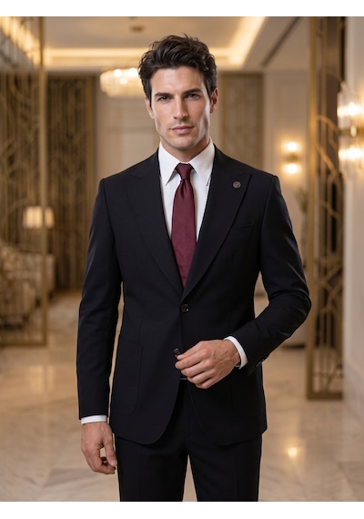Hermose Signature Atelier Siyah Torba Cepli Takım Elbise