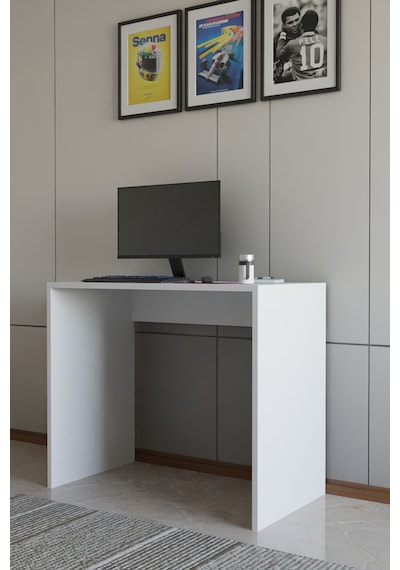 Alpa Ev Mobilya Çalışma Masası, Modern Bilgisayar Masası, Ofis & Ev Kullanımı, Minimal Tasarım Beyaz Alpa Ev Mobilya Çalışma Masası, Modern Bilgisayar Masası, Ofis & Ev Kullanımı, Minimal Tasarım Beyaz