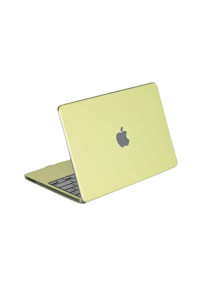 Ers Macbook Neo Şeffaf Macbook Kapak - Yeşil