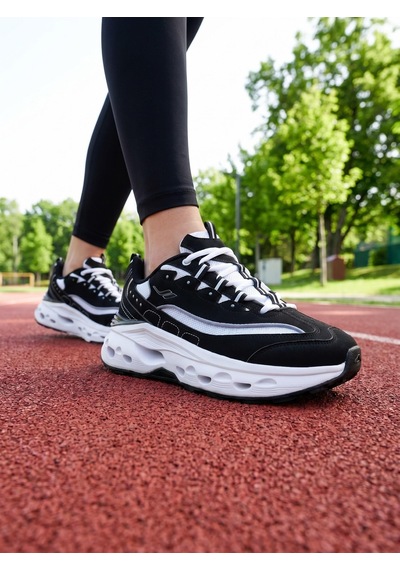 Lescon Anita Easy Step Siyah Beyaz Kadın Spor Ayakkabı Siyah&beyaz