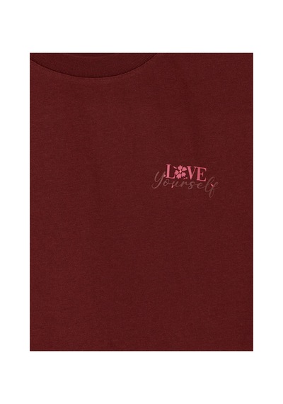 Lcw Dream Kırmızı Bisiklet Yaka Desenli Kadın Kaprili Pijama Takımı