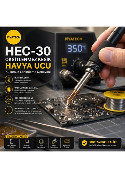 Hec-30 Oksitlenmez Kesik Havya Ucu İle Kusursuz Lehimleme Deneyimi