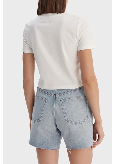Calvin Klein Bayan T Shirt Lv047ab213 Yaf Beyaz BEYAZ