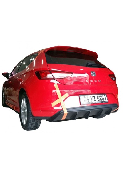 Seat Leon Mk3 5f 2013-2016 Style Uyumlu Custom Arka Tampon Eki