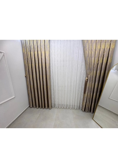 Nivemeshome Pera V-5206 1/3 Sık Pileli Fon Perde Apm Çok Renkli