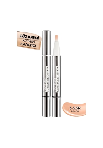 L'Oreal Paris True Match 2'si 1 Arada Göz Kremi Içeren Kapatıcı 3-5.5R Peach