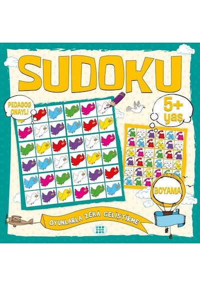 Çocuklar İçin Sudoku - Boyama 5+Yaş- Dokuz Yayınları