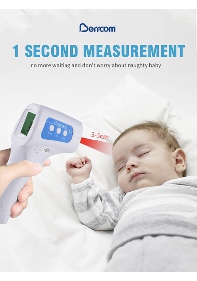Berrcom Medical Dijital Temassız Ateş Ölçer Termometre