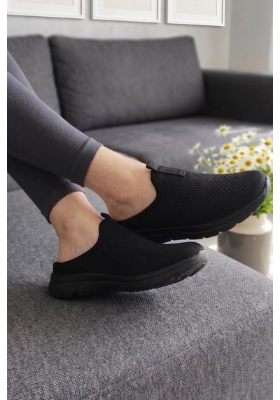 In Step Urban-flex Esnek Tabanlı Ultra Hafif Ortopedik Medikal Hulluks Topukdikeni Kadın Kömür Yürüyüş Terli Siyah