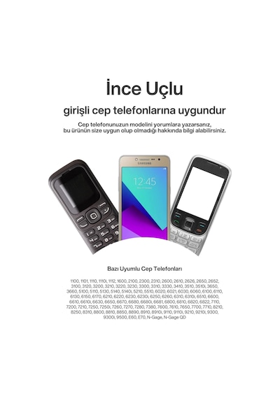 Nokia İnce Uçlu Şarj Cihazı Nostalji Cep Telefonu Şarj Aleti 2 Yıl
