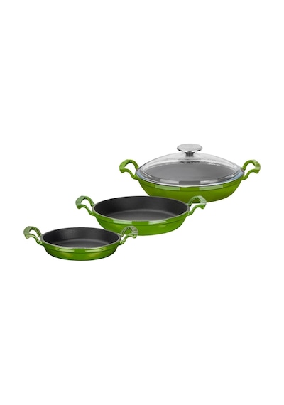 Lava Döküm Sahan Seti 16-20-24 Cm - Profesyonel Lezzet Koleksiyonu Çok Renkli