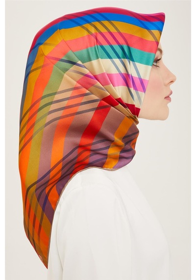Armine Twill İpek Eşarp 24ya9107 01 - Desenli