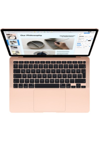 Apple Uyumlu MacBook Air 13' 2020 A2179 Silikon Klavye Koruyucu Türkçe