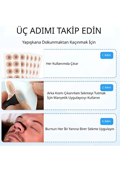 Mucit Home Manyetik Horlama Önleyici 15 Li Set Burun Klipsi Uyku Apnesi Silikon Açıcı Yıkanabilir