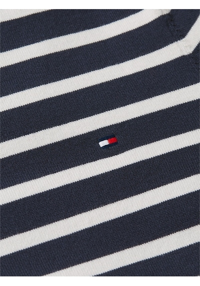 Tommy Hilfiger Cotton Jersey Fıne C-nk Ss Swt Kadın Mavi Kazak - Ww0ww49705