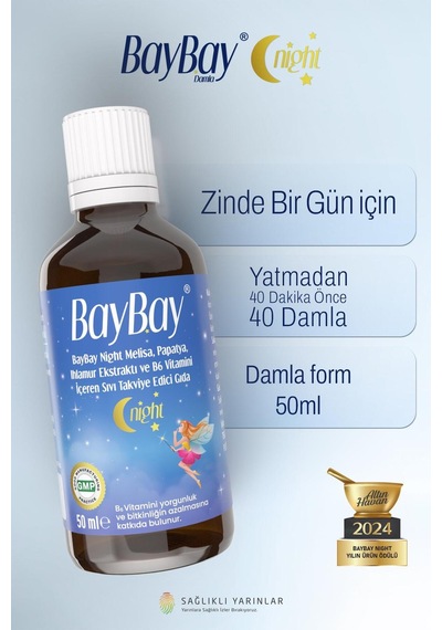 Night Bitkisel Damla B6 Lı 50 Ml