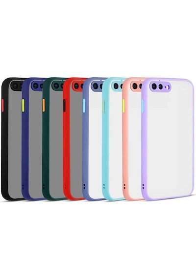 Apple Uyumlu iPhone 8 Plus Kılıf Zore Hux Kapak Lacivert
