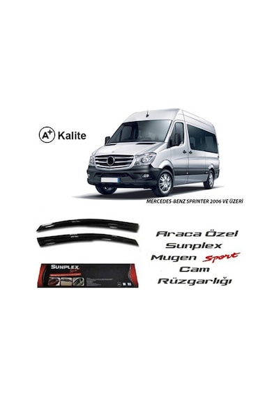 Mercedes Sprinter Cam Rüzgarlığı Mugen Tip Sunplex 2Li