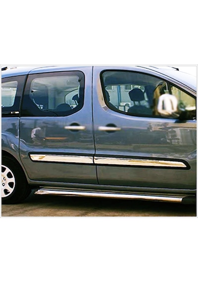 Peugeot Partner Tepee Krom Yan Kapı Çıtası 4 Kapı 2008 Üzeri