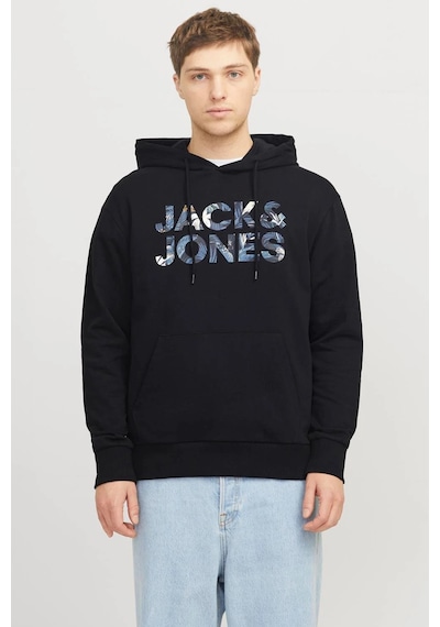 Jack & Jones Erkek Sweat 12268128 Siyah Siyah
