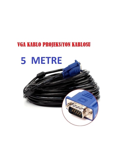 5 Metre Vga Kablo