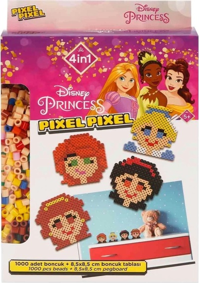 Mey İthalat 4in1 Princess Pixel Pixel Boncuk Aktivite Ve Oyuncak Seti