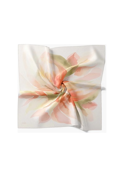Silk Home %100 Twill İpek Eşarp S545 Yavruağzı