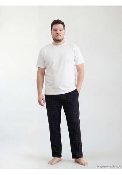Lc Waikiki Lc Waıkıkı Siyah Standart Kalıp Ekose Erkek Pijama Alt