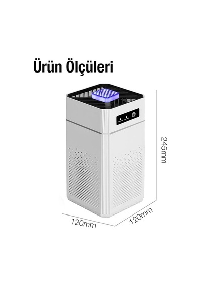 Ezere Ev Ofis İçin Ultrasonik Hava Temizleyici Beyaz