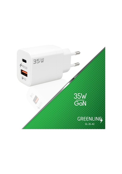 Type-c Ve Usb-a Portlu 35w Gan Hızlı Şarj Adaptörü
