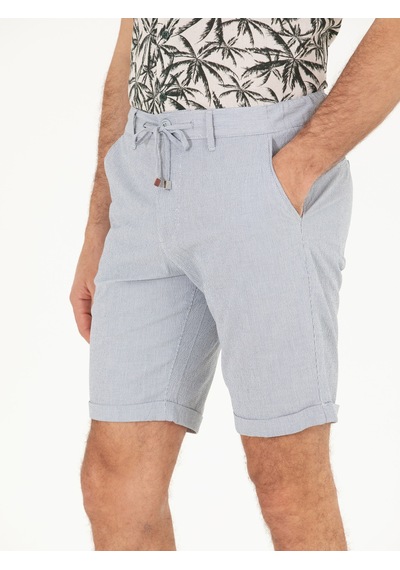 Cacharel Açık Mavi Regular Fit Dokuma Şort Denim