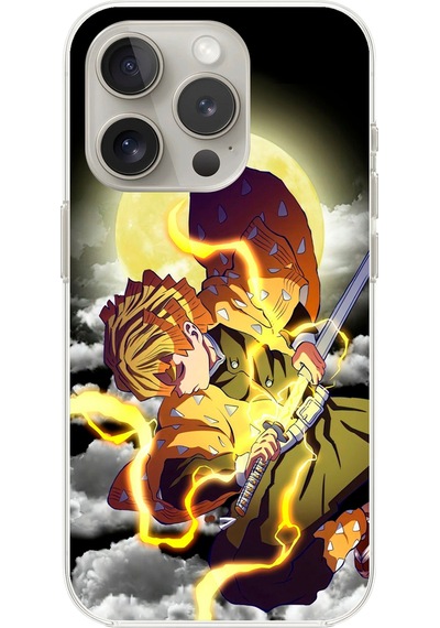Apple Uyumlu iPhone 11 Pro Şeffaf Kılıf Demon Slayer Tasarımlı 2