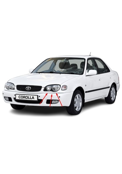 Toyota Corolla 2000-2002 Arası Depo Sağ Ve Sol Far Takım 81150-1e410 / 81110-1e530