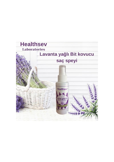 Healthsev Lavanta Yağlı Bit Kovucu Saç Bakım Spreyi 100 ML