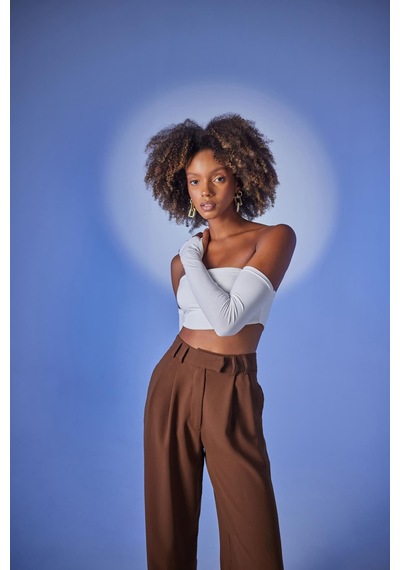 Holly Lolly Straplez Model Noir Bluz Ekru