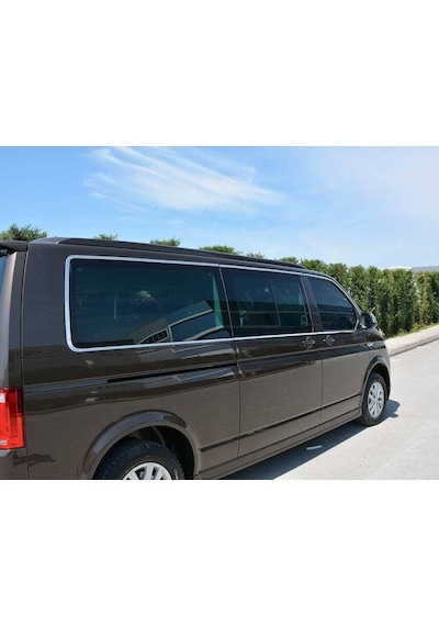 Omsa Vw T6.1 Transporter Krom Cam Çerçevesi 14 Parça Tek Sürgü Uzun Şase 2020 Ve Sonrası