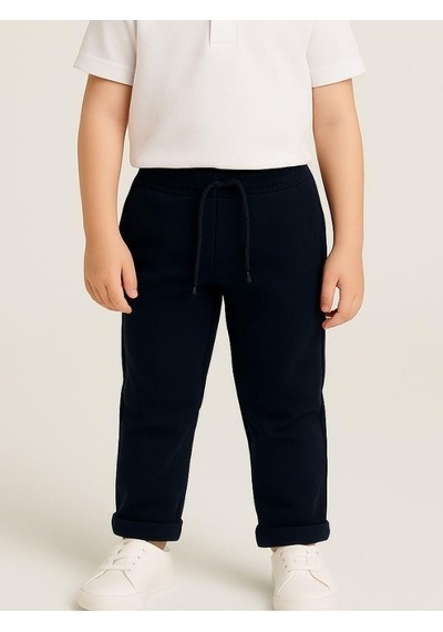 Zekids Çocuk Beli Lastikli Jogger Eşofman Alt-16089 Lacivert