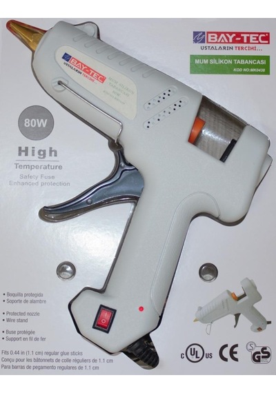 Bay-Tec Mk0438 Kalın 80 W Anahtarlı Mum Silikon Tabancası