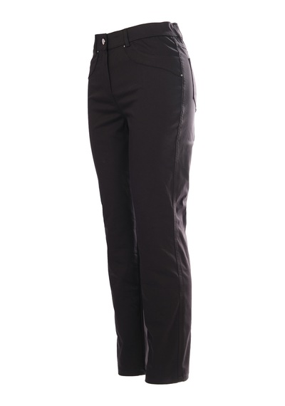 Seleste Minimalist Yüksek Bel Kadın Pantolon - Regular Fit - Günlük & Ofis Siyah