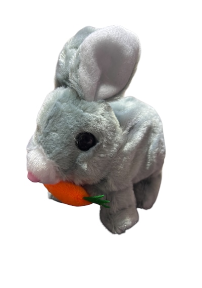 Pilli Sesli Zıplayan Hareketli Peluş Tavşan