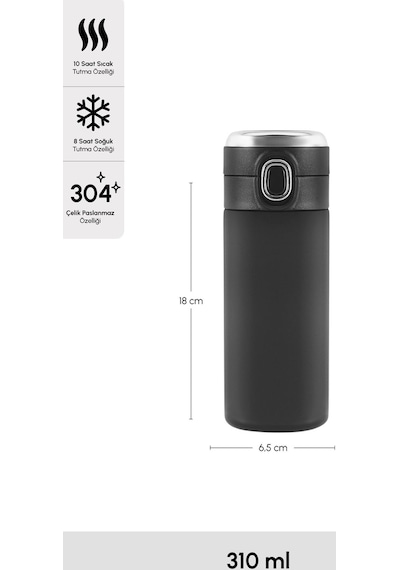 Karaca Darker Dijital Çelik Sızdırmaz Termos 310 ml