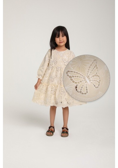 Xo Kids Kız Çocuk Elbise 1-5 Yaş 35945 Ekru