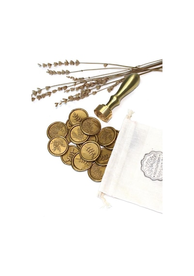 Mühürcüm Kişiye Özel Pirinç Sap Ve Pirinç Kafa Mum Mühür Damgası 2.5 Cm Mhk100ps