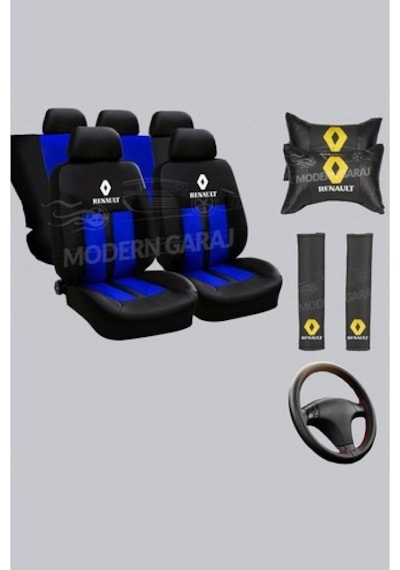 Renault R-12 Toros Oto Koltuk Kılıfı Boyun Yastığı Kemer Konforu
